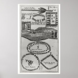 Dans van de vredesleiding van de Iroquois Poster