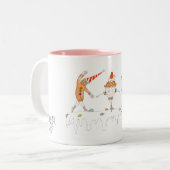 Dans van de zoet - de Nutcracker-reeks Tweekleurige Koffiemok (Voorkant links)