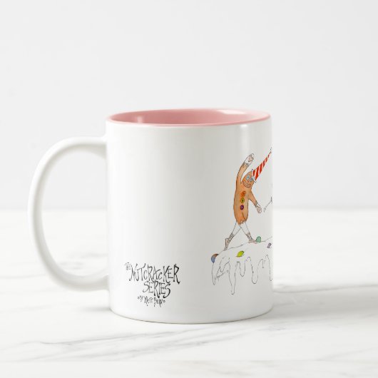 Dans van de zoet - de Nutcracker-reeks Tweekleurige Koffiemok (Links)