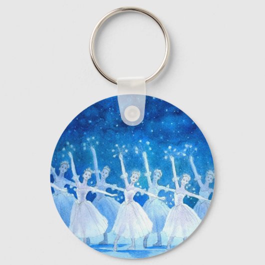 Dans van het Sleutelhanger Snowflakes (Voorkant)