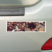 Dans van het vruchtgebruik met 0 (beste kwaliteit) bumpersticker (Op auto)
