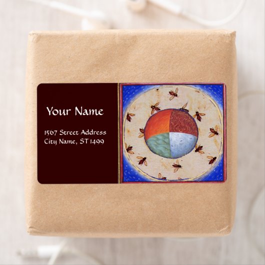 DANS VAN HONIJNEN MET VIER ELEMENTEN ETIKET (Insitu)