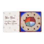 DANS VAN HONIJNEN MET VIER ELEMENTEN ETIKET (Voorkant)