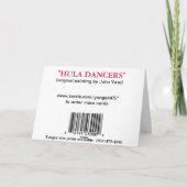 DANS VAN HULA KAART (Achterkant)