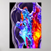 Dans van ijs en vuur | AI Art Poster (Voorkant)