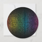 Dans verjaardagsfeest disco dansen kaart (Achterkant)