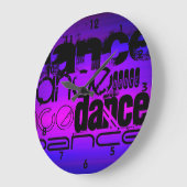 Dans; Vibrant Violet Blue en Magenta Grote Klok (Hoek)