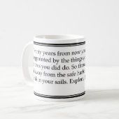 "Dans vingt ans…" Tasse (Devant gauche)