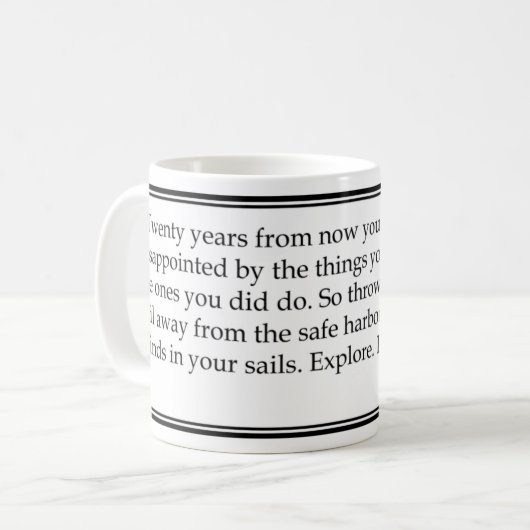 "Dans vingt ans…" Tasse (Devant gauche)