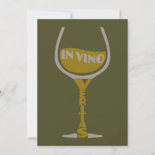 Dans Vino Veritas invitations personnalisées