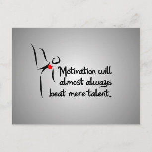 Dans voor hartvilt-motivering briefkaart