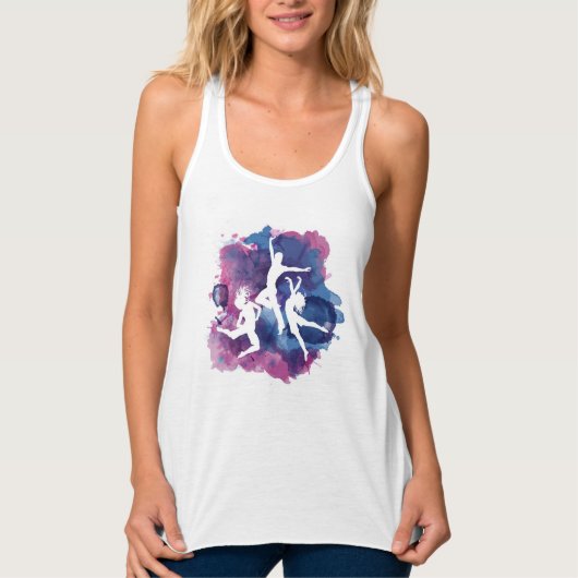 Dans voor vrouwen Flowy Tanktop (Voorkant)