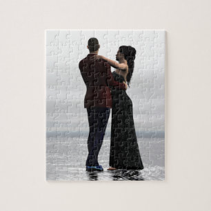 "Dans with me"-dansende paar Legpuzzel