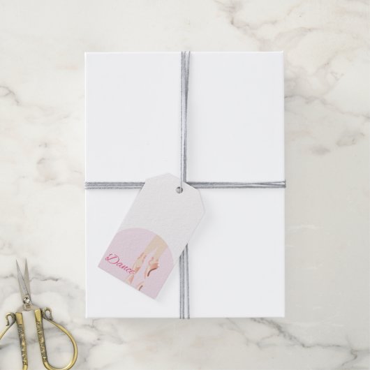 Dansbaletslippers Cadeaulabel (Met Touw)