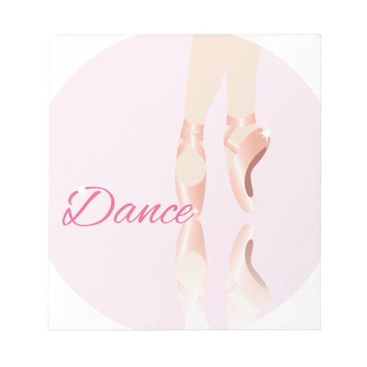 Dansbaletslippers Notitieblok (Voorkant)