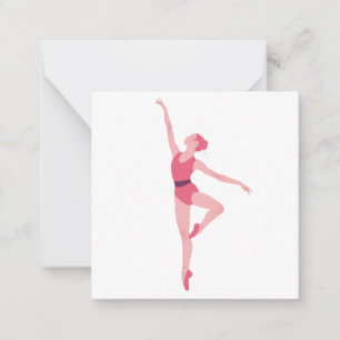 Dansballerina Notitiekaartje