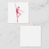 Dansballerina Notitiekaartje (Voorkant / Achterkant)
