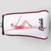 Dansballerina personalisatie golfheadcover (Voorkant)