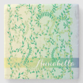 Dansbladeren Stenen Onderzetter (Voorkant)