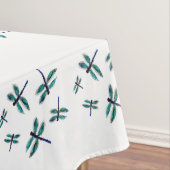 Dansblauw Dragonfly-patroon Tafelkleed (Voorbeeld)