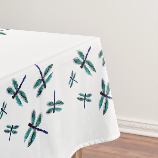 Dansblauw Dragonfly-patroon Tafelkleed (Voorbeeld)