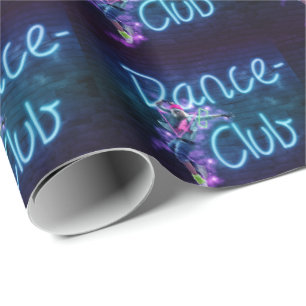 Dansclub Neon Party Danser Cadeaupapier