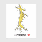Dansdachshund Sticker (Vel)