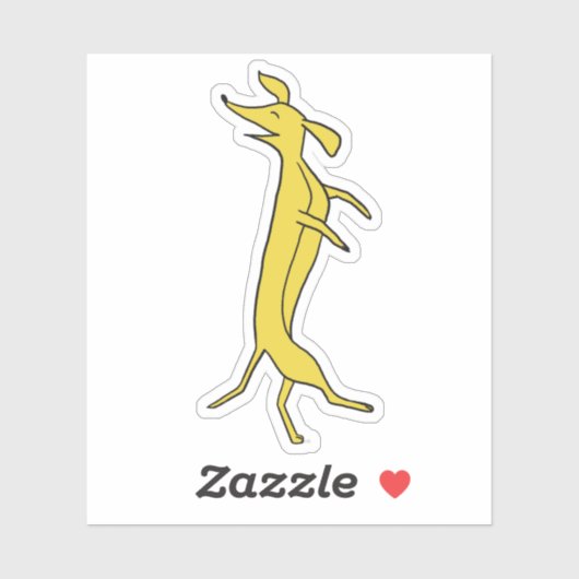 Dansdachshund Sticker (Vel)