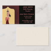 Dansdansdansdansstudio voor leraar visitekaartje (Voorkant / Achterkant)