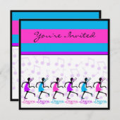 dansdansdanswedstrijd sjabloon kaart (Voorkant / Achterkant)