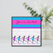 dansdansdanswedstrijd sjabloon kaart (Staand voorkant)