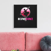 Dansdanserende dansdag Grafisch Canvas Afdruk (Insitu (Woonkamer))