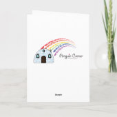 Dansdocent Kerstballetschoenen Feestdagen Kaart (Achterkant)