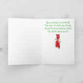 Dansdocent Kerstballetschoenen Feestdagen Kaart (Binnen)