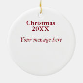 Danse à travers la vie Ornement céramique (Dos)