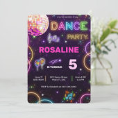 Danse Anniversaire Invitation (Debout devant)