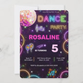 Danse Anniversaire Invitation (Devant)