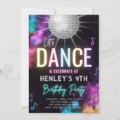 Danse Anniversaire Invitation | Invitation à danse (Devant)