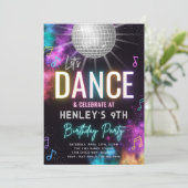 Danse Anniversaire Invitation | Invitation à danse (Debout devant)