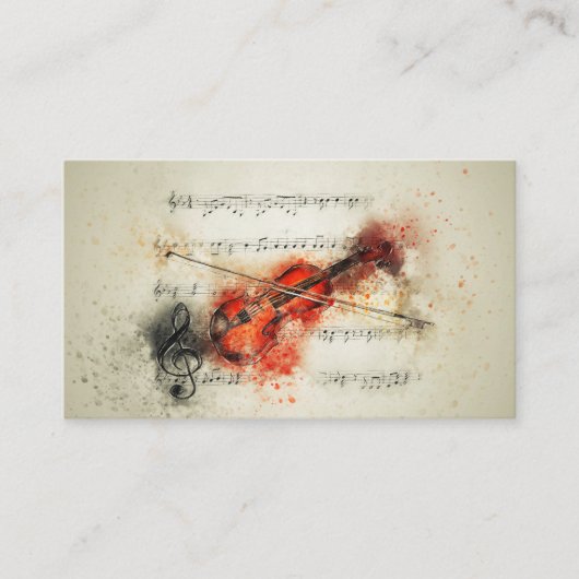 Danse au Carte de visite de musique (Devant)