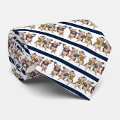 Danse avec la cravate rayée drôle de porcs (Roulé)