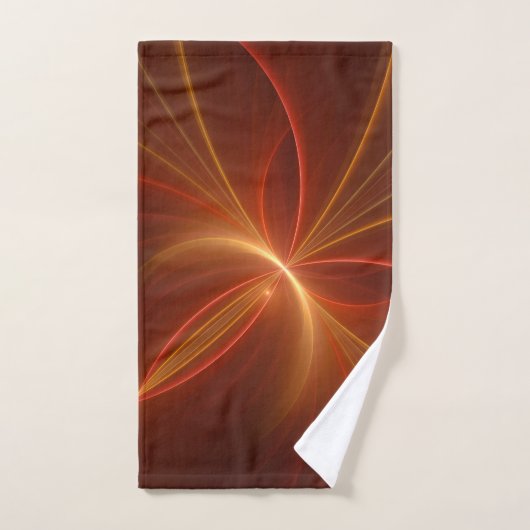 Danse Avec La Lumière Moderne Art Fractal Abstrait (Serviette à main)