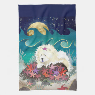 DANSE AVEC LE STARZ Crème Chow - Serviette de cuis