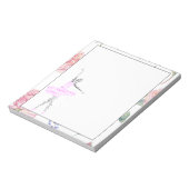 Danse Ballerina | Bloc-notes de bordure Rose (Tourné)