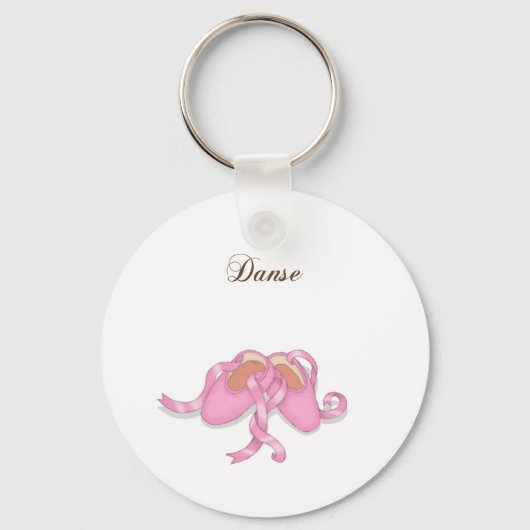 "Danse" Ballet Slippers Sleutelhanger (Voorkant)