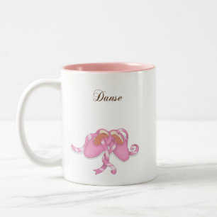 "Danse" Ballet Slippers Tweekleurige Koffiemok