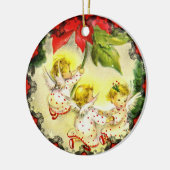 Danse Bébé Anges Vintage Ornement de Noël (Gauche)