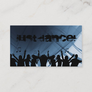 Danse bleue 2 de musique de carte de visite du DJ