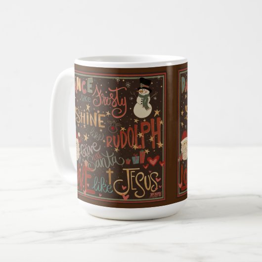 Danse comme Citation Frostée Inspirivée Coffee Mug (Devant gauche)
