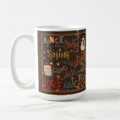 Danse comme Citation Frostée Inspirivée Coffee Mug (Gauche)